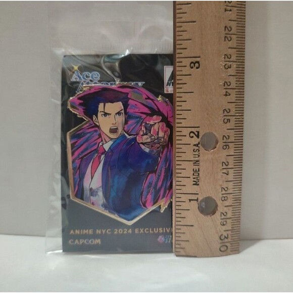 Ace Attorney Phoenix Wright Painterly Series Enamel Pin Limited Edition Badge - Picture 2 of 2